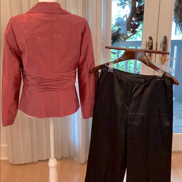 Suit both pants/dinner jacket elegant/sophisticated Larry Levine Sz 10 NWOT - Picture 2 of 6